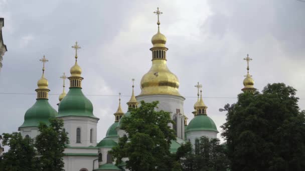 索菲亚 基辅的教堂。 乌克兰. — 图库视频影像