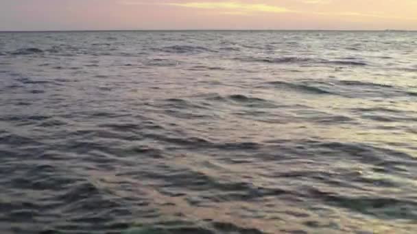 Sea water at sunset. Close-up. Sharm-el-Sheikh. Egypt. — ストック動画