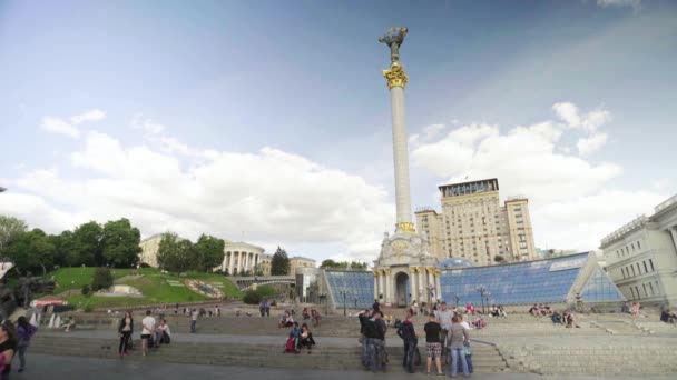Náměstí nezávislosti. Maidane. Kyjev. Ukrajina — Stock video