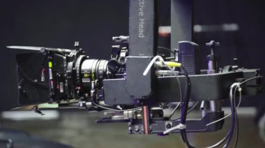 Çekim sırasında kamera. Film yapımcılığı. Çekim. Film yapımcılığı.