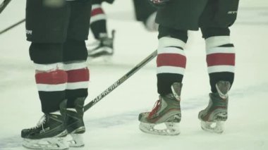 Buz arenasında hokey maçı. Kyiv. Ukrayna