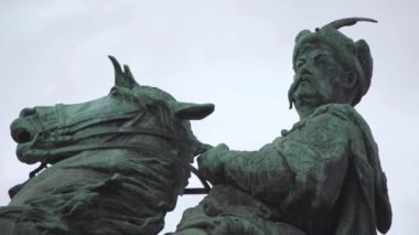 Bogdan Khmelnitsky anıtı. Kyiv. Ukrayna