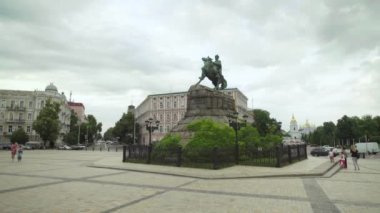 Bogdan Khmelnitsky anıtı. Kyiv. Ukrayna