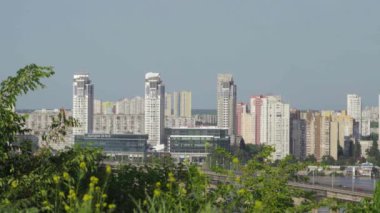 Kyiv 'in şehir manzarası. Ukrayna