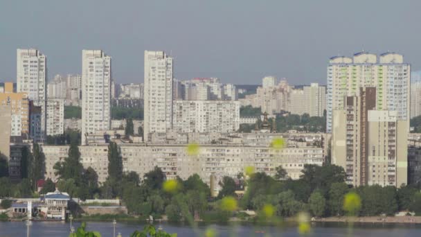 Το τοπίο της πόλης του Κίεβο. Ουκρανία — Αρχείο Βίντεο