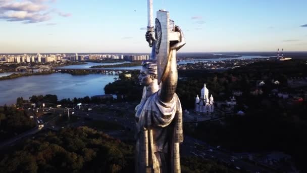 名胜古迹。 空中。 Kyiv 。 乌克兰 — 图库视频影像