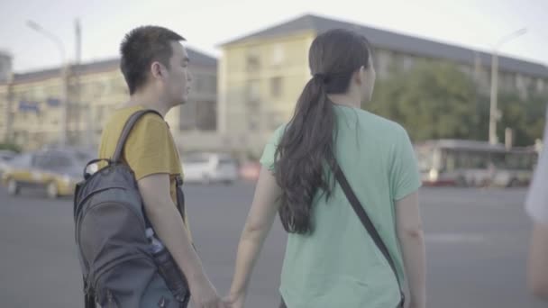 Szerelmes pár. Peking. Kína. Ázsia — Stock videók
