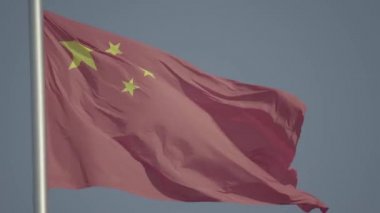 Kızıl Çin bayrağı. Pekin 'de. Çin. Asya
