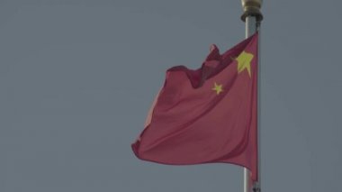 Kızıl Çin bayrağı. Pekin 'de. Çin. Asya