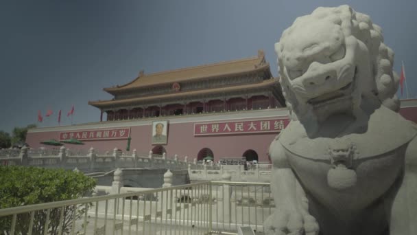 Gente en la Plaza Tiananmen. Beijing. De China. Países Bajos — Vídeo de stock