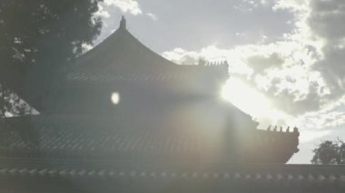 Çin mimarisi. Pekin 'de. Çin. Asya