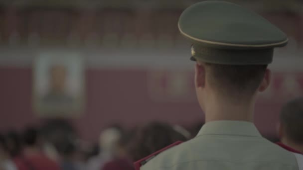 People in Tiananmen Square. Beijing. China. Asia — Stock Video