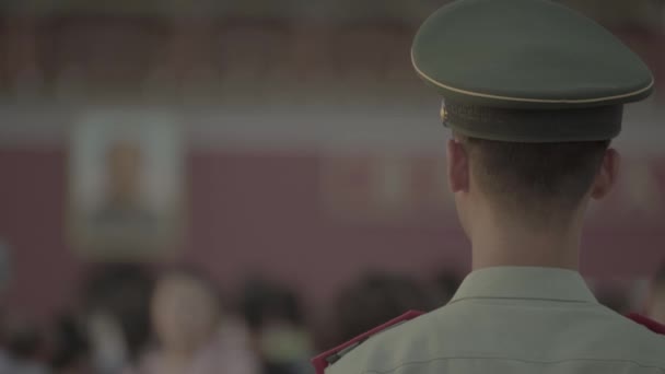 Pessoas na Praça Tiananmen. Pequim. A China. Ásia — Vídeo de Stock