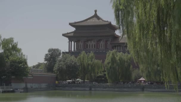 Çin mimarisi. Pekin 'de. Çin. Asya — Stok video
