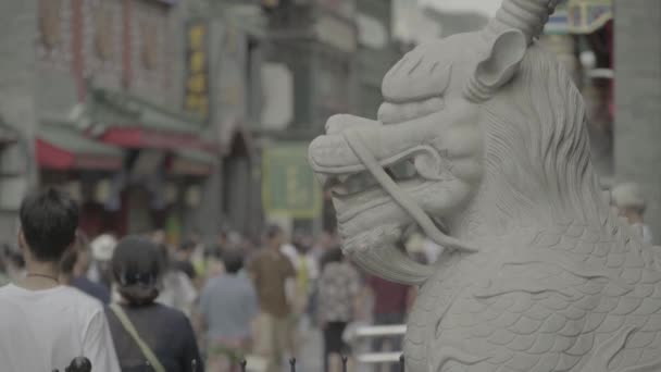 Dashilan sokağı alışverişi. Pekin 'de. Çin. Asya — Stok video