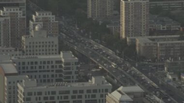 Yüksek bir yerden şehrin manzarası. Manzara. Pekin 'de. Çin. Asya