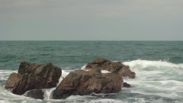 Marítima. A paisagem marinha. Sozopol. Bulgária . — Vídeo de Stock