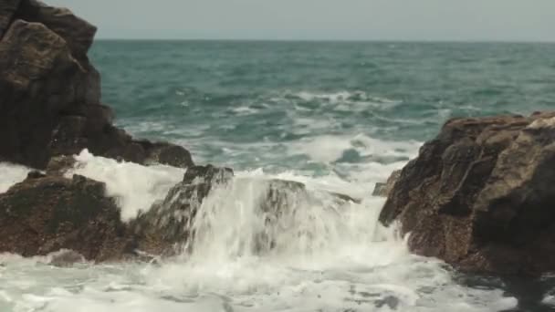 Marítima. A paisagem marinha. Sozopol. Bulgária . — Vídeo de Stock