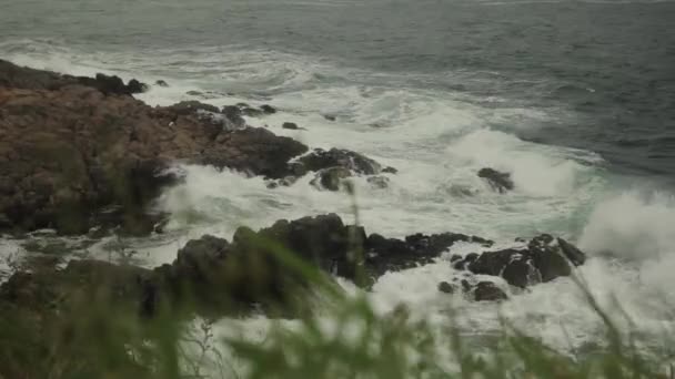 Havsstrand. Seascape. Sozopol. Bulgarien. — Stockvideo