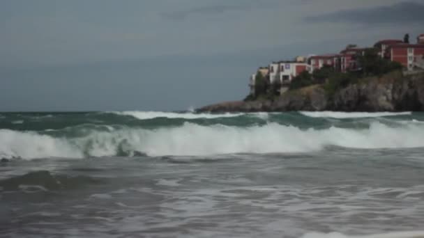 Sozopol. Bulgarien. Staden resort nära havet. — Stockvideo