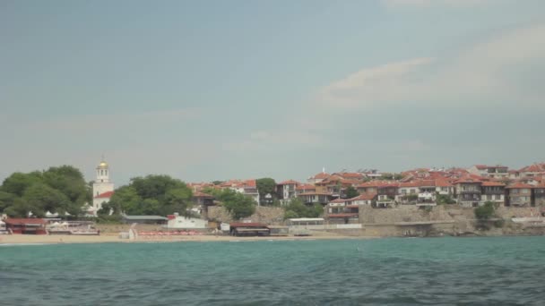 Sozopol. Bulgaria. City resort near the sea. — Stock Video