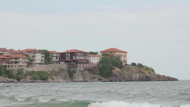 Sozopol. Bulgarije. Stadsresort aan zee. — Stockvideo