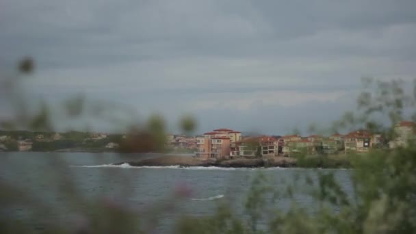Sozopol. Bulgarien. Staden resort nära havet. — Stockvideo