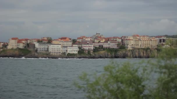 Sosopol. Bulgarien. Stadt Resort in der Nähe des Meeres. — Stockvideo