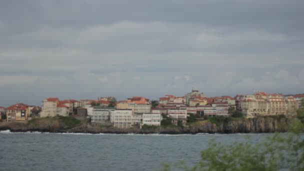 Sozopol. ¿Bulgaria? Centro turístico cerca del mar . — Vídeo de stock