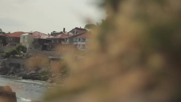 Sozopol. ¿Bulgaria? Centro turístico cerca del mar . — Vídeos de Stock