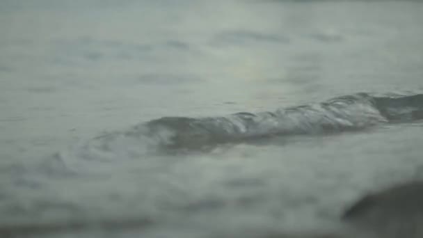 Close-up of sea shore on the beach. Sharm el Sheikh. Egypt. — Stock Video