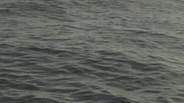 Gün batımında deniz suyu. Yakın plan. Sharm-el-Sheikh. Mısır.