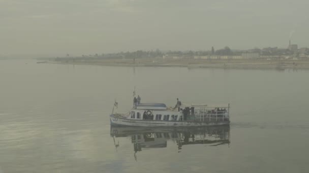 새벽에 나일강으로. 카이로. 이집트. — 비디오