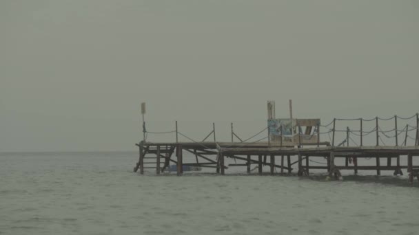 Pier in the sea. Egypt. Sharm-el-sheikh — ストック動画
