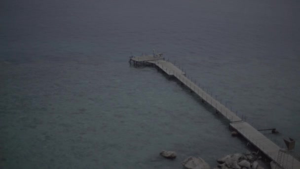 Pier in the sea. Egitto. Sharm-el-sheikh — Video Stock