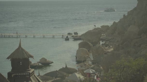 Yate en el mar. Sharm-el-Sheikh. Egipto . — Vídeos de Stock