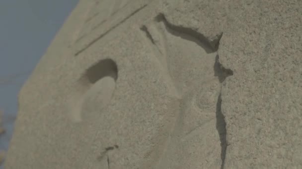 Close-up of hieroglyphs. Cairo. Egypt. — Stockvideo