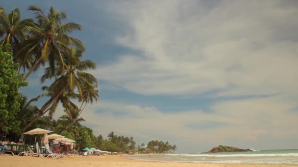 Sri Lanka océan paysage marin rivage. Paysage . — Video