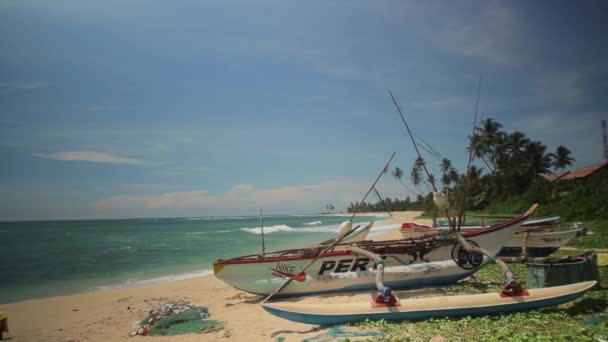 Sri Lanka océano costa del mar paisaje. Paisaje . — Vídeos de Stock