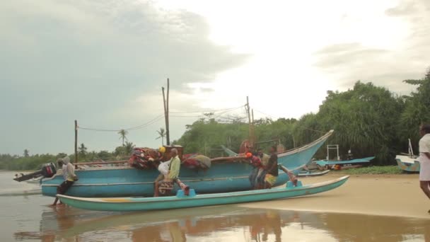 Sri Lanka oceaan zeegezicht zee kust. Landschap. — Stockvideo