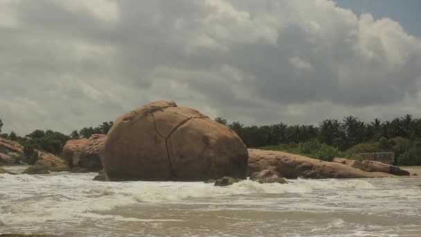 Sri Lanka océano costa del mar paisaje. Paisaje . — Vídeos de Stock