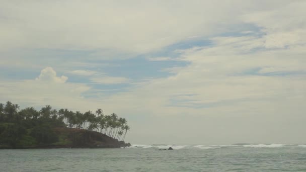 斯里兰卡海洋海景海岸。 景观. — 图库视频影像