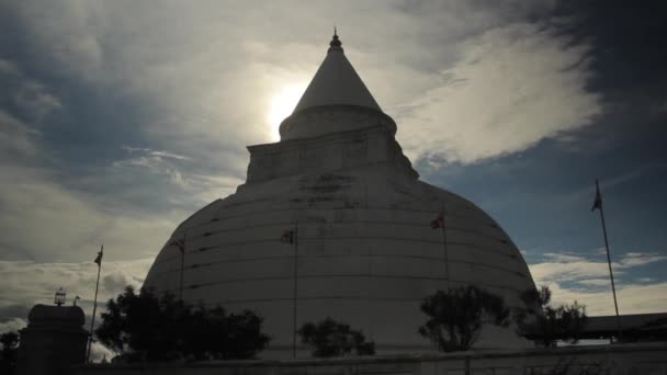 斯里兰卡的建筑。 佛寺. — 图库视频影像