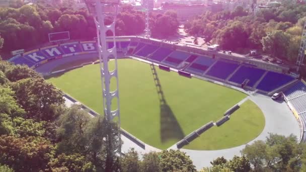 Estadio Dynamo Kyiv Lobanovskyi Vista aérea — Vídeo de stock