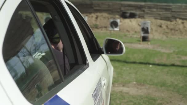 Training of police officer. Kyiv. Ukraine. — Stock Video