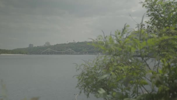 Dnipro River. Kyiv. Ukraine — 비디오