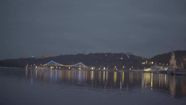 Dnipro River. Kyiv. Ukraine — 비디오