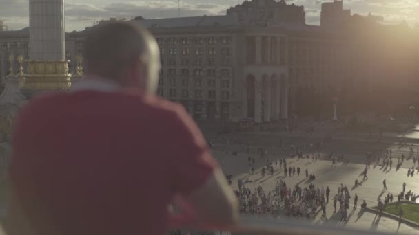 Plac Niepodległości. Maidan. Kijów. Ukraina — Wideo stockowe