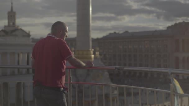 Självständighetstorget. Jungfru. Kiev. Ukraina — Stockvideo