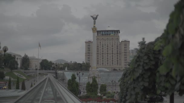 Onafhankelijkheidsplein. Maidan. Kiev. Oekraïne — Stockvideo